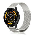 GARMIN Venu 3 バンド ベルト 交換バンド ステンレス鋼 磁気付き スポーツバンド マグネット式 おしゃれ 調節可能 交換ベルト ストラップ ガーミン Venu 3 (スターライト) 送料無料
