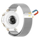 Amazfit Active 2 / Amazfit Active バンド 交換バンド 交換 マグネット ベルト バンド マグネット 磁気バックル バックル ストラップ 時計バンド 交換ベルト シルバー 送料無料
