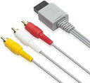 Nintendo Wii / Wii U AVケーブル 3本 AVコンポジット ケーブル RCA変換アダプター コンポーネント端子 コンバーター d端子ケーブル...