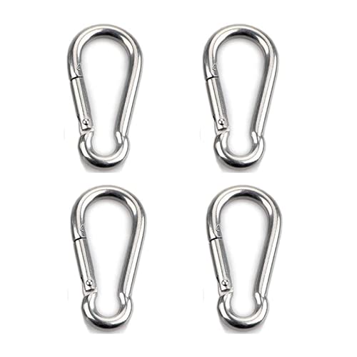 送料無料 カラビナ スプリングスナップ 強力ステンレス 304ステンレス スナップフック ミニカラビナ スプリングフック キーチェーンスプリングフック 多機能カ...