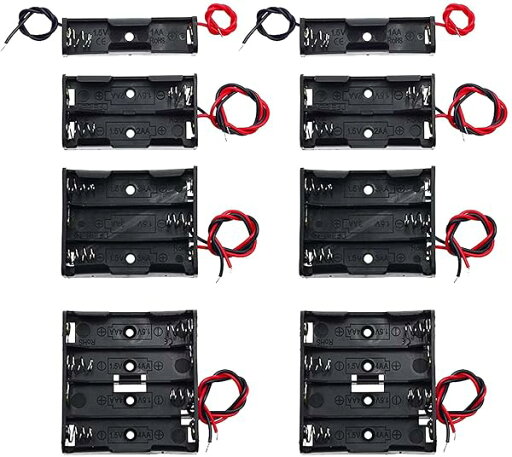 8個入り 単3電池用 電池ボックス 1本 2本 3本 4本 バッテリーボックス リードハーネス付き DIY 単3電池 収納ボックス AA電池ケース バッテリーボックス リード線付き 製造および電子機器の修理用 8個入り 単3電池用 電池ボックス 1本 2本 3本 4本 バッテリーボックス リードハーネス付き DIY 単3電池 収納ボックス AA電池ケース バッテリーボックス リード線付き 製造および電子機器の修理用