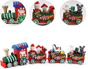 クリスマス 飾り 列車 オーナメント サンタクロース 置物 贈り物 プレゼント 装飾品 ギフト パーティー 木製のおもちゃ クリスマスの装飾 ミニチュアアクセサリー 木製列車 デコレーション クリスマス列車 木製のミニ列車 子供のおもちゃ 飾りもの列車 アクセ...