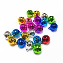 鈴 12mm 100個入り ラフル ベル DIY 手芸用品 可愛いミニベル ハンドメイド小物 クリスマス飾り 手芸用 100個入り (12mm カラフル) 送料...