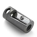 鉛筆削り チタン 手動式 色鉛筆 8mm鉛筆穴径 軽量 小型 携帯 EDC 鉛筆削り シルバー mini 安全鉛筆削り (シルバー)