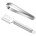 魚 うろこ取り 毛抜き 2個セット 骨抜き 魚の鱗ブラシ 鱗取り 魚の鱗を取る ウロコ取り ステンレス製 キッチンツール 調理器具 キッチン用品 商用 お店用 ...