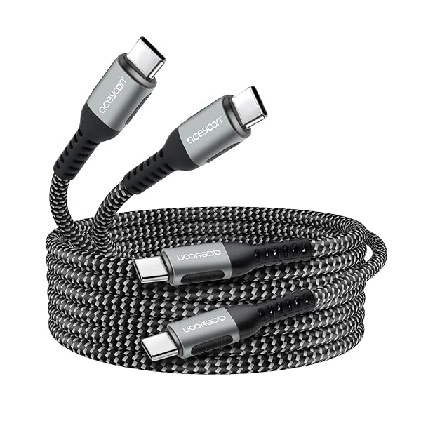 送料無料 USB C ケーブル 2M 2本 Type C ストレート 長い 充電コード PD 最大 240W 急速充電 タイプC 2メートル 480Mbps データ同期 CtoC オス-オス for iPhone16 シリーズ for Galaxy などのUSB-C スマホ / タブレット / ノートPCに対応 USB