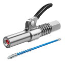 グリスガン ノズル 30cmホース付きシングルハンドル あらゆるタイプのNPT1 / 8グリースガン 手動グリースガン 電動グリースガンに適しています 高圧グリ...