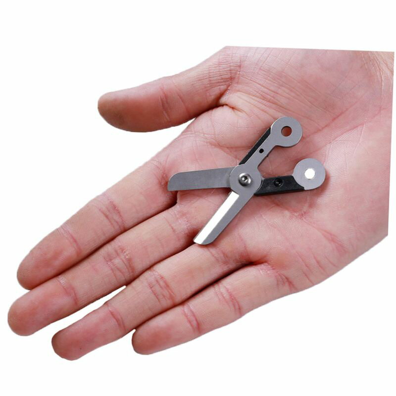 コインサイズ ミニはさみ 便利 アイディア サバイバル 文房具 携帯性 アウトドアギア キャンプギア ...