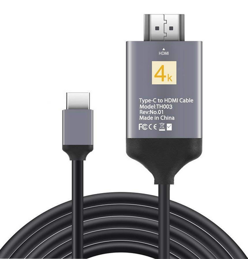 TypeCHDMI変換アダプター4KUSBTypeCtoHDMIケーブル合金端子高耐久性HDMI4K