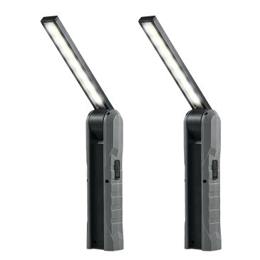 作業灯 2個セット 懐中電灯 作業ライト 充電式 LED ワークライト USB 軽量 マグネット COBライト ハンディライト 防水 2-LIGHTWORK