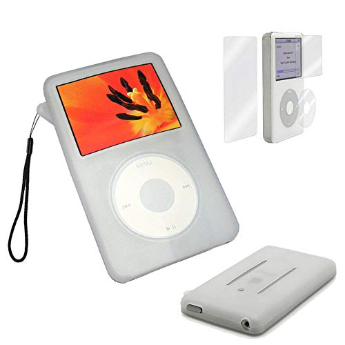 iPod Classicケース シリコーン スキン ケース カバーiPod classic 80GB 120GB 160GB 2009年にリリース iPod video 30gb(13.5mm 160GB厚バージョンには適合しません)+スクリーン プロテクター と ランヤード (ホワイト) iPod Classicケース シリコーン スキン ケース カバーiPod classic 80GB 120GB 160GB 2009年にリリース iPod video 30gb(13.5mm 160GB厚バージョンには適合しません)+スクリーン プロテクター と ランヤード (ホワイト)
