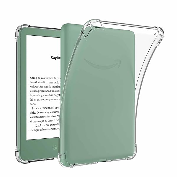 Kindle 2024 ケース Kindle 2022 ケース Kindle 2024/Kindle 2022 カバー 6インチ タブレットケース クリア ソフト シリコン TPUケース 衝撃防止 黄変防止 柔らかい手触り 超軽量 持ち易い 電子書籍保護ケース (四角耐衝撃) 送料無料