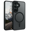 Galaxy S25 Plus ケース Magsafe対応 ワイヤレス対応 半透明 サラサラ マット 傷に強い背面 滑り止め 黄ばみなし スマホケース ギャラクシーS25プラス ストラップホール付き 画面レンズ保護 指紋防止 耐衝撃 ギャラクシーS25 プラス カバー 6.7インチ ブラッ ...