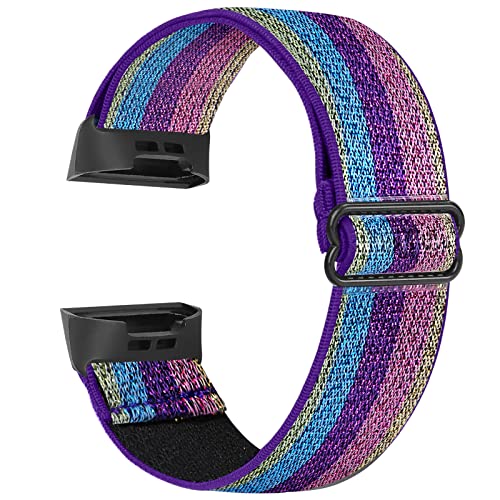 Fitbit Charge 4 / Fitbit Charge 3 / Charge 3 SE ナイロン弾性スポーツバンド交換用ストレッチバンド ストラップ 送料無料