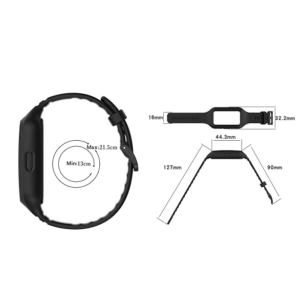 Huawei band 9 / Huawei band 8 / Huawei band 7 / Huawei band 6 / Honor band 7 / Honor band 6 交換バンド ベルト TPE製 柔らかい 通気 耐久性 スポーツバンド アクセサリー（ブラック＋ホワイト＋グレー）
