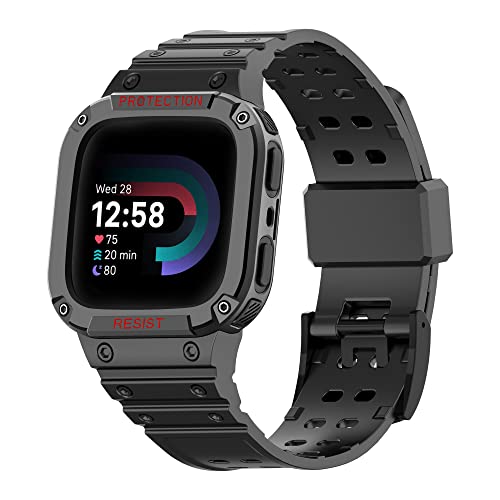 交換バンド Fitbit versa 3 / versa 4 / Fitbit Sense / Sense2 ウォッチバンド ケース付き ソフトTPUスポーツバンド 調節可能 交換ベルト レディース メンズ 交換バンド Fitbit versa 3 / versa 4 / Fitbit Sense / Sense2 ウォッチバンド ケース付き ソフトTPUスポーツバンド 調節可能 交換ベルト レディース メンズ