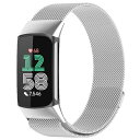 Fitbit charge 6 / Fitbit charge 5 交換 バンド 磁気バックル ストラップ メッシュ織り クイックリリース 時計交換ベルト 磁気...