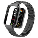 Xiaomi Band 8 Pro 交換バンド 交換バンド ステンレス メタル おしゃれ 交換クイックリリースボタン アクセサリー ストラップ 替えベルト レディース & メンズ 交換ベルト ビジネス風 調整工具付き Xiaomi Band 8 Pro ブラック 送料無料