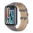 Xiaomi Redmi Watch 5 / 4 / Xiaomi Smart Band 9 Pro / Xiaomi MI Band 9 Pro / Xiaomi Smart Band 8 Pro / Xiaomi MI Band 8 Pro バンド PUレザー素材 ベルト ソフト 柔軟性 ビジネス風 交換ベルト 革製ストラップ グレー 送料無料(2)