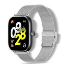 Xiaomi Redmi Watch 5 / Watch 4 / Xiaomi Smart Band 9 Pro / Band 8 Pro 交換バンド 金属バンド ステンレス製 金属ベルト ストラップ 時計ベルト 交換バンド シャオミ(Xiaomi) Redmi Watch 5 / Watch 4 / Mi Band 9 Pro / Mi Band 8 Pro 時計バンド (シルバ...
