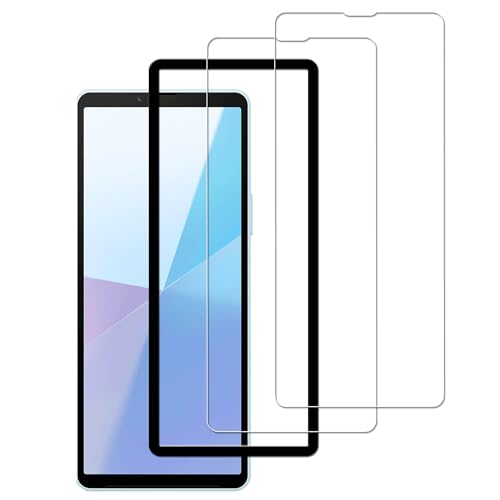 Xperia 10 VI SOG14 SO-52E フィルム (2枚) ガラスフィルム + ガイド枠付き 全面 保護フィルム 送料無料