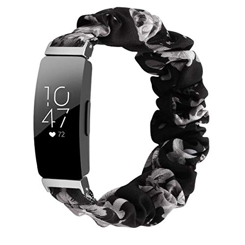 Fitbit Inspire 2 / Inspire HR / Inspire / Ace 2 交換バンド ベルト バンド 交換用 ゴムバンド ブレスレット ウォッチバンド Inspire 2女の子用 (Grey flower*black) 送料無料 Fitbit Inspire 2 / Inspire HR / Inspire / Ace 2 交換バンド ベルト バンド 交換用 ゴムバンド ブレスレット ウォッチバンド Inspire 2女の子用 (Grey flower*black) 送料無料