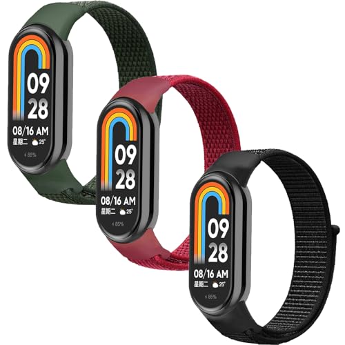 Xiaomi Smart Band 8 バンド 交換バンド ナイロン シャオミ スマートバンド9 / 8 替えバンド サイズ調節可能 面ファスナータイプ 柔らかい 通気 脱着便利 メンズ レディース スポーツ ストラップ 交換ベルト 3枚入り 送料無料 Xiaomi Smart Band 8 バンド 交換バンド ナイロン シャオミ スマートバンド9 / 8 替えバンド サイズ調節可能 面ファスナータイプ 柔らかい 通気 脱着便利 メンズ レディース スポーツ ストラップ 交換ベルト 3枚入り 送料無料