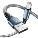 USB 2.0 プリンターケーブル USB B-USB Aケーブル HP Canon Dell Panasonic Epson Lexmark Xerox Samsung Brother スキャナー ファックスなどのUSB Type Aオス-タイプBオス -1M 送料無料