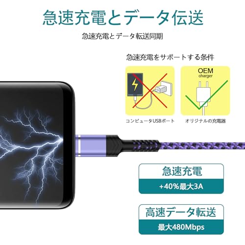 送料無料 タイプc 充電ケーブル 0.3M / 5本セット QC3.0急速充電 Type Cコード iPhone 16充電ケーブル USB充電コード 高速データ転送 ナイロン 高耐久性 iPhone16 シリーズ Galaxy A35 S24 Ultra A55 Motorola Moto G Stylus 5G 2024その他An