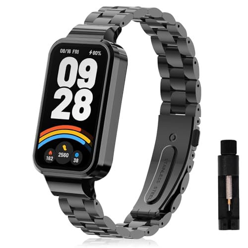 Xiaomi Smart Band 9 Active / Xiaomi Redmi Smart Band 3 交換バンド 金属ベルト サイズ調整可能 ビジネス風 ステンレス おしゃれ 調整工具付き Xiaomi Smart Band 9 Active / Xiaomi Redmi Smart Band 3 バンド (ブラック) 送料無料 Xiaomi Smart Band 9 Active / Xiaomi Redmi Smart Band 3 交換バンド 金属ベルト サイズ調整可能 ビジネス風 ステンレス おしゃれ 調整工具付き Xiaomi Smart Band 9 Active / Xiaomi Redmi Smart Band 3 バンド (ブラック) 送料無料