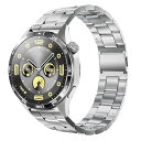 Huawei Watch GT5 Pro 46mm / Watch GT5 46mm / Watch GT4 46mm / Watch 4 46mm / Watch 4 Pro 48mm 交換バンド チタンバンド 22mmバンド サイズ簡単調整 調整工具不要 軽量 マグネット式クラスプ 22mm交換用バンド チタン製互換ベルト 150-220mmの手首対応 ...(2)