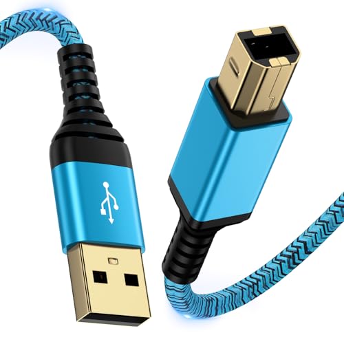 プリンターケーブル 1.8M タイプAオス-タイプBオス USB2.0ケーブル 金メッキコネクタ プリンターUSBケーブル パソコンと プリンター接続ケーブル Epson Canon Brother HP ファックス機 コピー機 スキャナーなどの機種に対応 ブルー 送料無料 プリンターケーブル 1.8M タイプAオス-タイプBオス USB2.0ケーブル 金メッキコネクタ プリンターUSBケーブル パソコンと プリンター接続ケーブル Epson Canon Brother HP ファックス機 コピー機 スキャナーなどの機種に対応 ブルー 送料無料