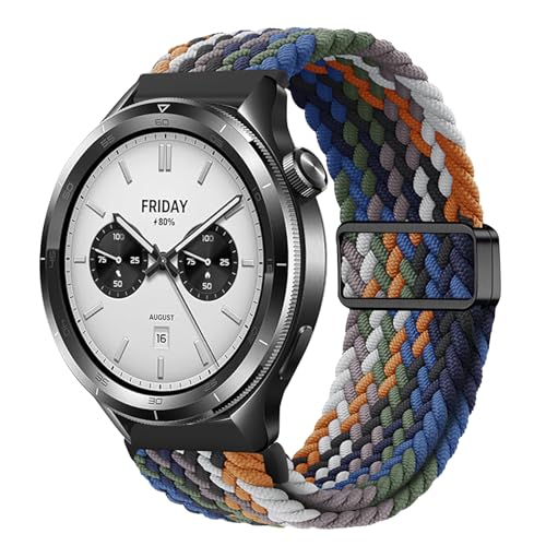 Xiaomi Watch S4 / S4 Sport / Xiaomi Watch S3 交換バンド 22mm バンド 交換ベルト 編組ストラップ 磁気バックル付き 交換用ストラップ 送料無料