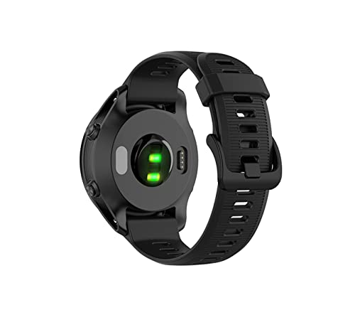 GARMIN ForeAthlete 945 バンド ベルト 交換バンド シリコン 互換品 交換ベルト 替えバンド アクセサリー (ブラック) 送料無料