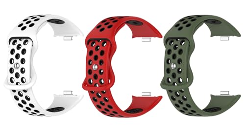 Xiaomi Smart Band 9 Pro / 8 Pro / Redmi Watch5 / 4 バンド ベルト 3点セット 交換バンド シリコン 替えバンド 通気性に優れ 交換ベルト ストラップ アクセサリー (Type-D) 送料無料