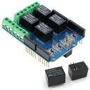 Arduino UNO R3 リレーシールド インターフェース用 4チャンネル 5v リレーシールド モジュール 4PIC AVR DSP ARM MCU for Arduino UNO R3用 4チャンネル