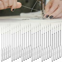 ミシン針 60本セット 家庭用ミシン針 DIY 整理整頓が簡単 ミシンアクセサリー 6種類のサイズ((#9号/#11号/#12号/#14号/#16号/#18号)...