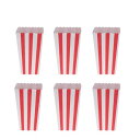 ポップコーンボックス 紙コップ 使い捨てボックス 紙箱 段ボール お菓子 キャンデー 容器 映画館 パーティー バー 24枚セット