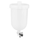 重力式カップ プラスチック 400ml スプレーガンカップ スプレーガンポット ホワイト