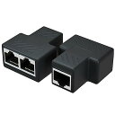 RJ45 LANケーブル延長コネクタ LANケーブル延長コネク LANイーサネットソケットコネクタアダプタ 2本セット ノートパソコン デスクトップパソコン ルーター スイッチなど さまざまな機器に対応 送料無料