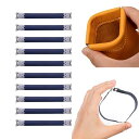 バネ口金金具 (10本) バネ口金具 ばね口金 バネ口金 バッグ パーツ 長さ12cm ポーチ作り 財布作り 手作り 素材 手芸用品 業務用 diy用 (シルバー) 送料無料