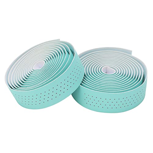 自転車バーテープ 取付簡単 自転車ハンドルバーテープ 滑り止め 快適性 ハンドルグリップテープ 使いやすい 多機能 汗吸収 (ビアンキグリーン)