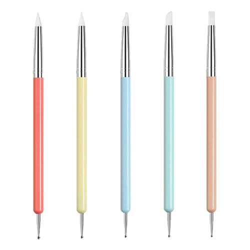 シリコンブラシ ネイルブラシ ネイルブラシ ドットペン 粘土彫刻ツールシリコンプ 粘土細工 ツール シリコンブラシ ドットペン ネイル 筆 ネイルブラシ ジェル...
