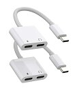 タイプc イヤホン変換 アダプタ (2パック) 2in1 同時DAC USB C for Apple IPhone15 Pro Max Plus ipad Pro Air Type-c AUX ヘッドフォン アダプター ケーブル アクセサリードングルスマホタブレット延長コネクタ適 Samsung Galaxy S20 S21 S23 適 Sony xperia...