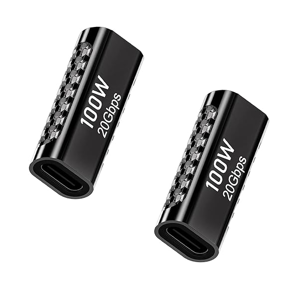usb cアダプタ 2個セット [ USB c延長アダプタ 20Gbps高速転送 100 / 5A急速充電 8K@60Hz映像出力対応]..