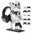 3段 コントローラースタンド ヘッドホンスタンド PS4 PS5 SWITCH XBOX PCに適しています コイヤホンスタンド コントロールスタンド 黒い台座