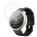 Amazfit Active 2 フィルム 強化ガラス 保護フィルム Amazfit Active 2 ガラスフィルム 硬度9H 飛散防止 スクラッチ防止 撥水...