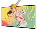 プロジェクター スクリーン 新しいアップグレード版 (取り付けのツール付き) NIERBO 100インチ マット サイズ 16:9 ローリング式 持ち運びホームシアター 軽便 投影用 会議 教室 屋外屋内用 映画