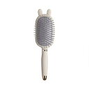 ブラシ ヘアブラシ クッションブラシ レディース ヘアーブラシ 女性 コーム かわいい ヘアケア 頭皮マッサージ (ウサギ ベージュ)