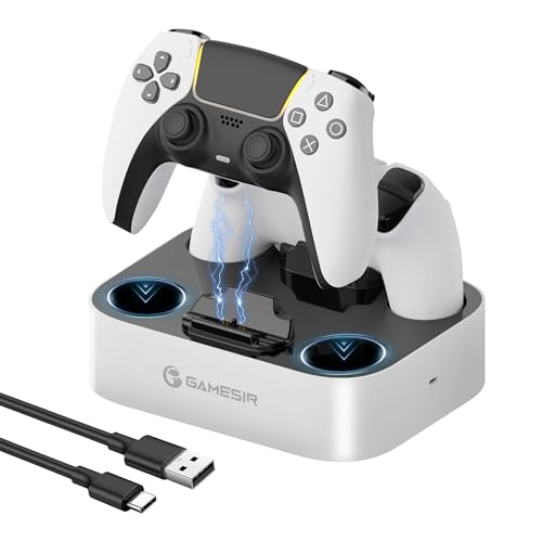 PS5 コントローラー 充電スタンド 2台同時充電 P5充電器 プレステ5コントローラーに対応 急速充電 置く..